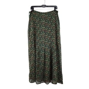 Hopeless Romantic Vintage Women's Printed A-Line Pleated Maxi Skirt Cottagecore